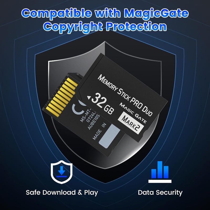 Pefishop MS 32GB Memory Stick Pro Duo Mark2,High Speed 32GB Memory Stick Duo Card Compatible with PSP Memory Stick Cards (32gb) - Image 5